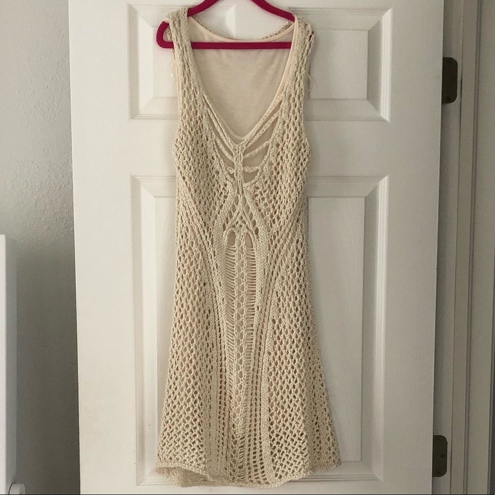 Cute crochet short dress